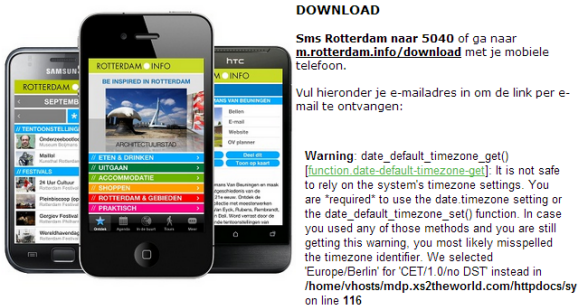 foutmelding app rotterdam marketing